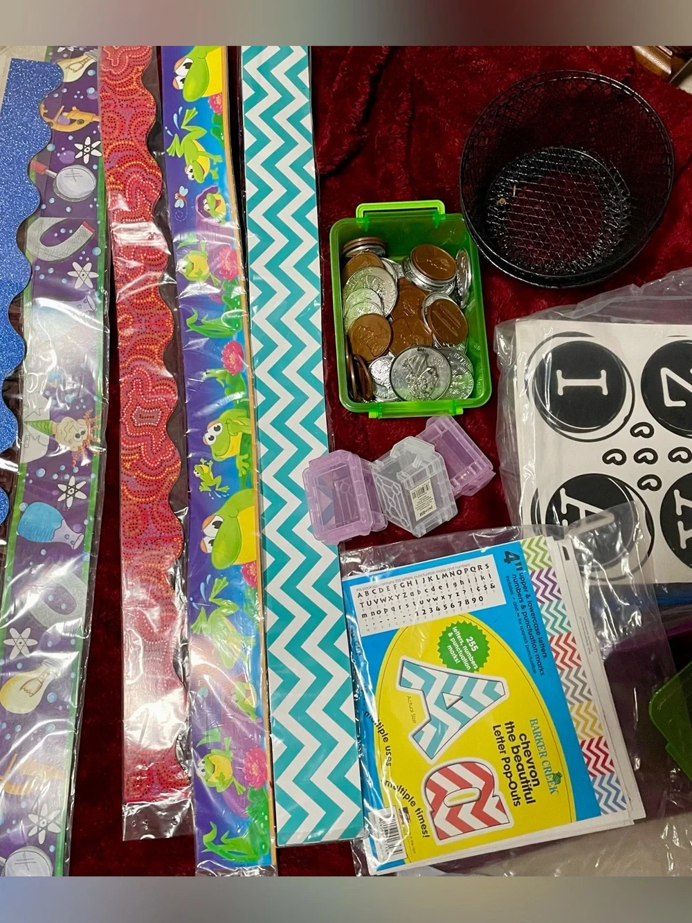 TEACHERS & HOMESCHOOL MOMS Bulletin board Bundle Border Trim Lettering PLUS